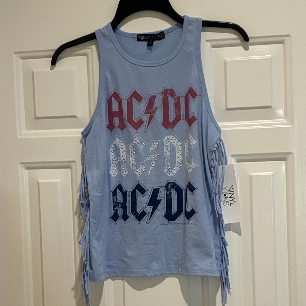 AC/DC Fringe Tank Top